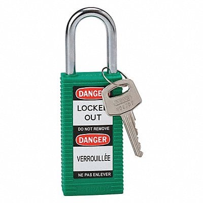 Lockout Padlock KD Green 3 H