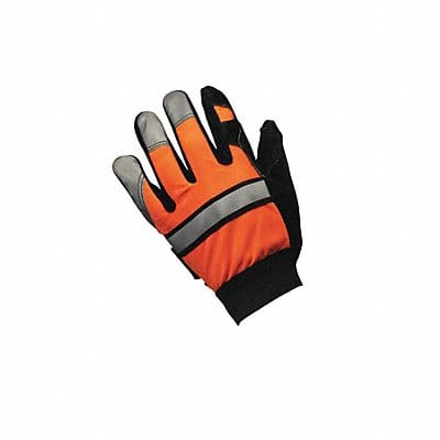 Leather Gloves Hi Vis Orange L PR