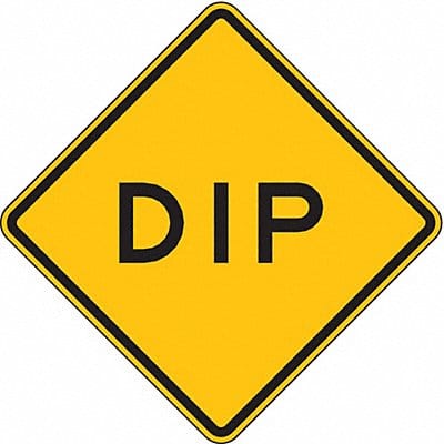 Dip Traffic Sign 12 x 12