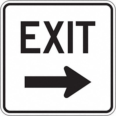 Exit Sign For Parking Lots 18 x 18