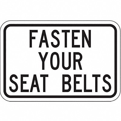 Buckle Up Traffic Sign 12 x 18