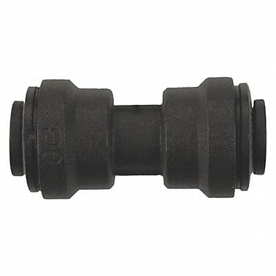 Union Connector Black 1/4 Tube PK10