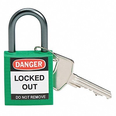 Lockout Padlock KD Green 1-2/5 H PK6