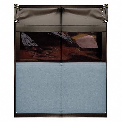 Swinging Door 8 x 5 ft Metallic Gray PR