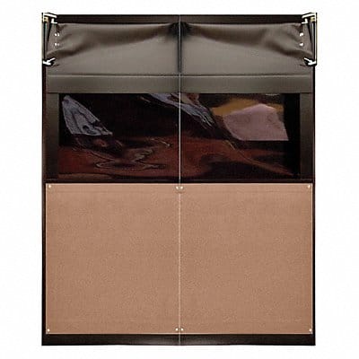 Swinging Dr 7x5 ft Medium Brown PVC PR