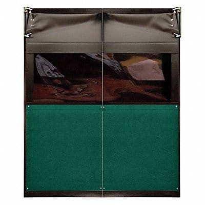 H1832 Swinging Dr 8x8 ft Forest Green PVC PR