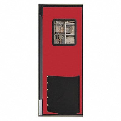 H1818 Swinging Door 7 x 3 ft Red Polyethylene