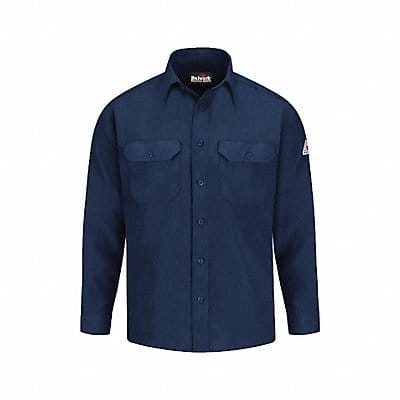 D1703 FR Long Sleeve Shirt Navy LT Button