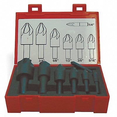 Countersink Set 7 PC 6 FL 120 Deg Cobalt