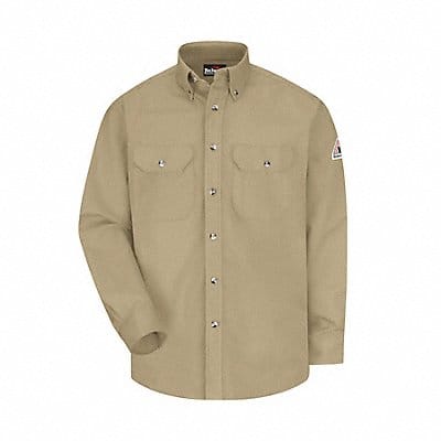 FR Long Sleeve Shirt Khaki LT Button