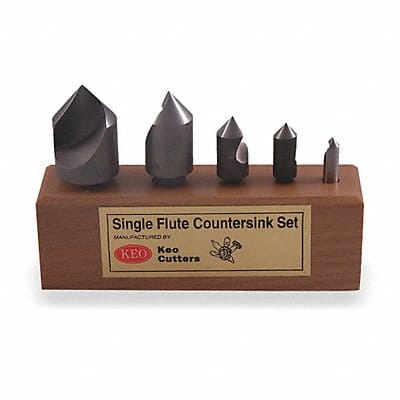 Countersink Set 5 PC 1 FL 100 Deg Cobalt