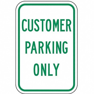 Customer Parking Only Sign 18 x 12