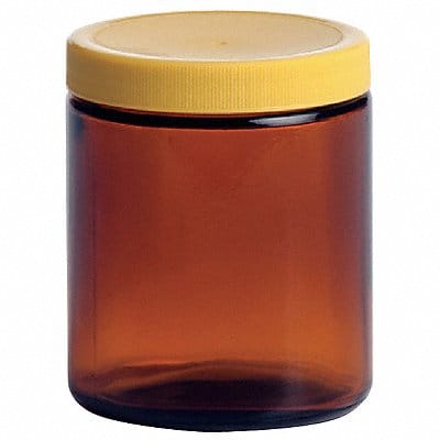 Jar 240 mL 89 mm H Amber PK24