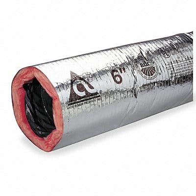 K7931 Insulated Flexible Duct 180F 25 ft L