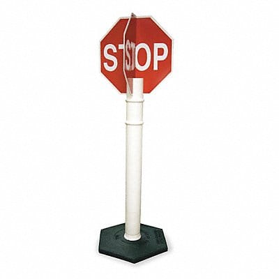 4-Way Stop Sign with Base 56 x 11 Red