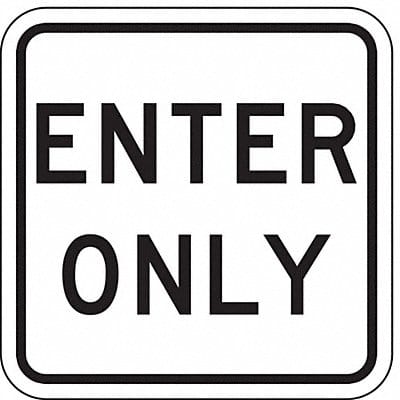 D9633 Enter Sign For Parking Lots 18 x 18