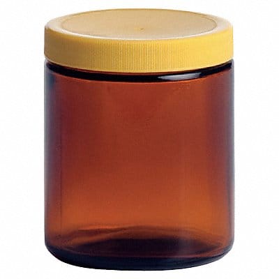 Jar 120 mL 69 mm H Amber PK24