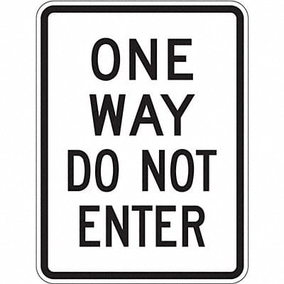 D9713 One Way Do Not Enter Traffic Sign 24x18