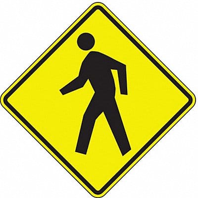 D9719 Pedestrian Crossing Traffic Sign 24 x24