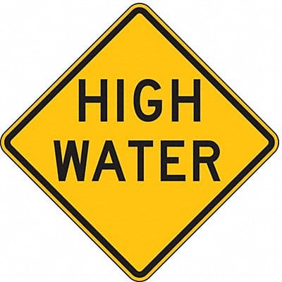 High Water Traffic Sign 30 x 30