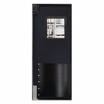 Swinging Door 8 x 3ft Black Polyethylene