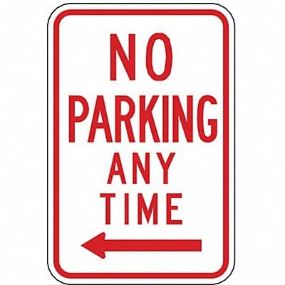 No Parking Any Time Sign 18 x 12