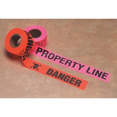 Flagging Tape  Pink 150 ft L 1 1/2 in