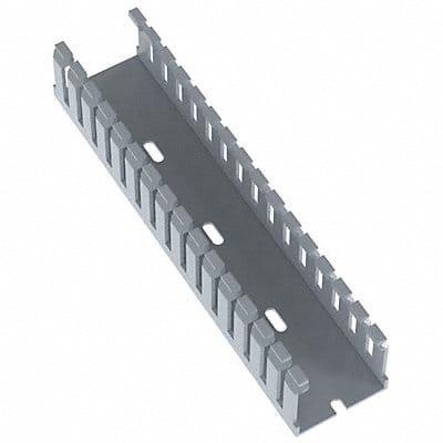 Wire Duct Narrow Slot Gray 1.75W x 1.5D