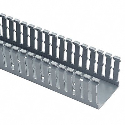 Wire Duct Narrow Slot Gray 3.25 W x 3 D