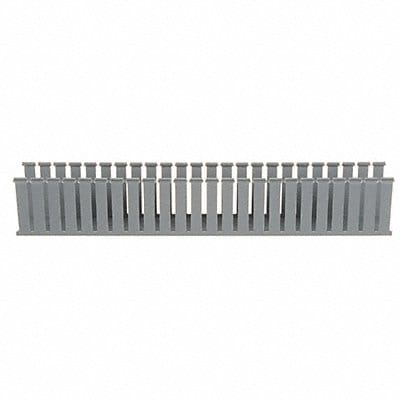 Wire Duct Wide Slot Gray 3.25 W x 4 D