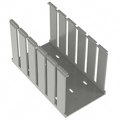 Wire Duct Wide Slot Gray 4.25 W x 5 D