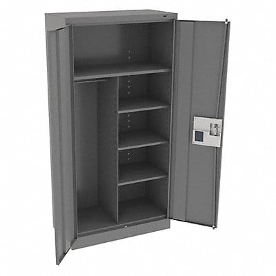 Storage Cabinet 72 x36 x18 MdGry 5Shlv