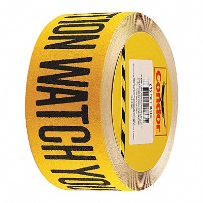 AntiSlip Tape 60 ftLx3 W BLK/YLW 60Grit