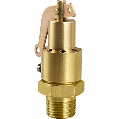 Safety Relief Valve 1/4 In 50 psi Brass