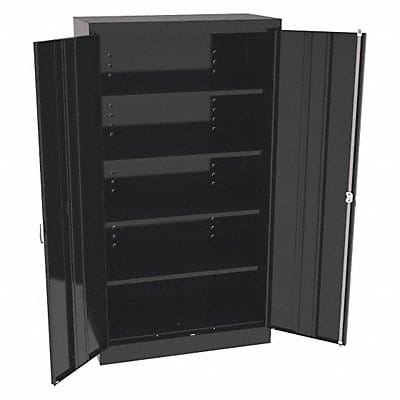 K3836 Storage Cabinet 66 x36 x18 Black 4Shlv