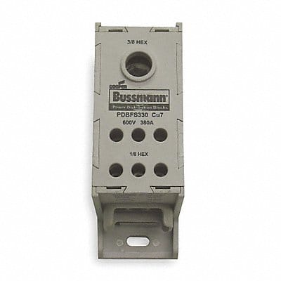 Power Distr Block Al/Cu 600V AC/DC