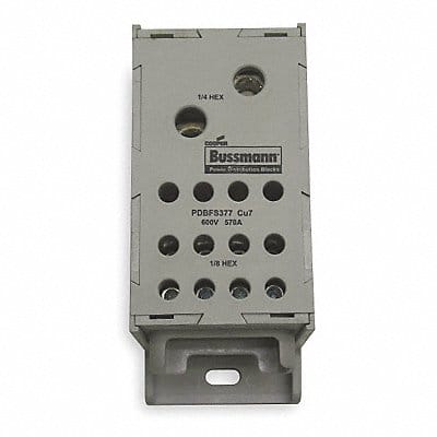 Power Distr Block Al/Cu 600V AC/DC