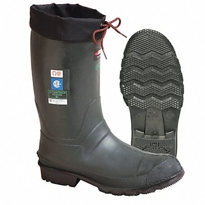 E7852 Rubber Boot Men s 8 Mid-Calf Green PR