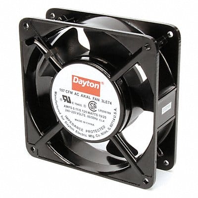 Axial Fan Square 4-11/16 H 107/87 CFM