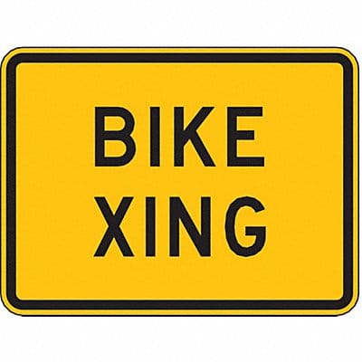 Bike Xing Traffic Sign 18 x 24