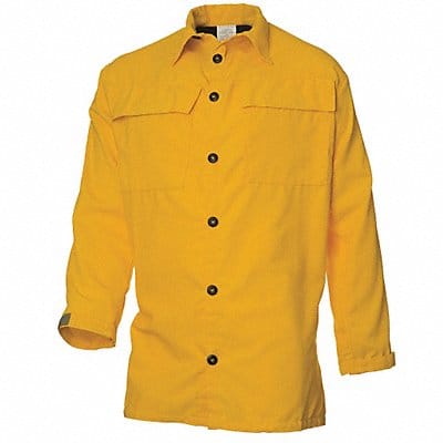 Wildland Fire Shirt M Yellow Button