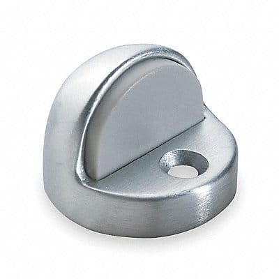 Dome Door Stop Floor Mount Satin Chrome