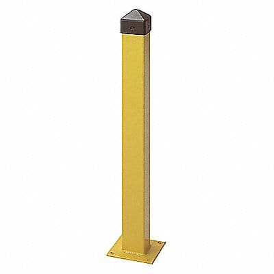 Bollard 36 in H Yellow Carbon Steel