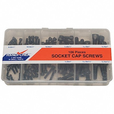 ScketHeadCpScrwAssrt In BlackOxide106pcs