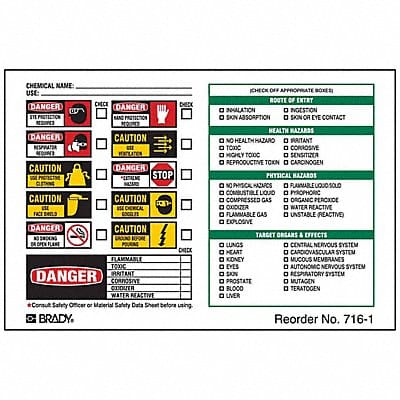 Secondary Label 4-1/2 in W PK100