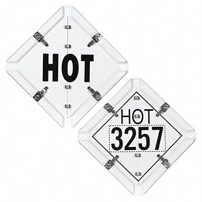 DOT Handling Placard Temperature 13 W