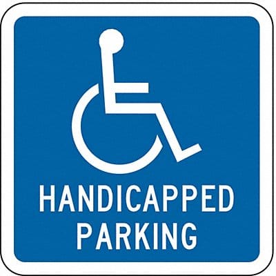 Handicapped Parking Sign 18 x 18