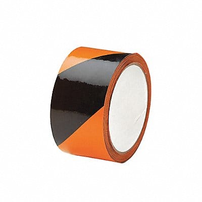 E0416 Floor Tape Black/Orange 2 inx54 ft Roll