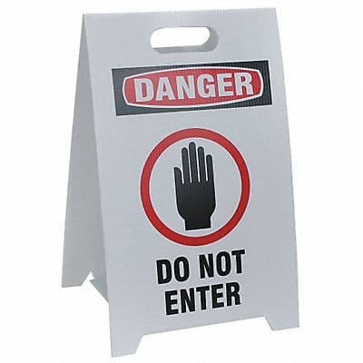 Floor Safety Sign 20 in x 12 in Plastic