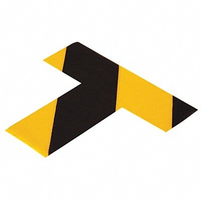 K3723 Floor Tape Black/Yellow 2inx6in T PK100